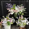 Nueva ventana de exhibición floral para ceremonia de entrega de autos de tienda 4S, decoración de salón de banquetes de bodas, ambientación de escena y accesorios para fotos