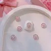 Accesorios para uñas de celebridad en línea rosa pastel moño lindo textura exfoliante para uñas pintura en aerosol rosa claro accesorios para uñas al por mayor