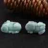 Jade de Myanmar natural jade de la suerte al por mayor productos A jade tallado glutinoso colgante estilo pareja Jade Real