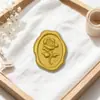 Etiquetas de cera 3D de rosa de venta caliente transfronterizas, sellos de pintura a fuego, cartas de amor, postales, invitaciones, sobres, productos de sellos terminados