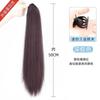 Peluca al por mayor de fábrica para mujer tipo clip de agarre red de pelo rojo liso moda cabello de simulación natural antiguo peluca de cola de caballo recta trenza