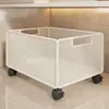 Estante de almacenamiento debajo del mueble del baño, carrito de baño, cesta de almacenamiento para detergente y polvo de lavandería, cesta para ropa sucia debajo del lavabo