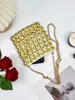 Exclusivo transfronteiriço: Bolsa de corrente com disco de metal dourado estilo europeu e americano, bolsa transversal para festa noturna com lantejoulas retrô disco