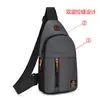 Bolsa de Peito Masculina para Negócios Mochila Transversal de Ombro Único Multicamadas 2026 Novo Estilo Tendência Estilosa Portátil Resistente ao Desgaste Bolsa Masculina