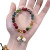Nova pulseira chinesa de turmalina artificial arco-íris Suzuki, orquídea, leve, luxuosa, design simples, pulseira Duobao, joia de comércio exterior