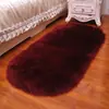 Alfombra de Felpa Blanca de Pelo Largo para Dormitorio, Felpudo junto a la Cama, Cobertura Total para Sala de Estar, Alfombrilla para Mesa de Café, Imitación Lana, Decoración para Escaparate