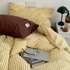¡Ecos de Klein! Juego de Sábana de Algodón Puro Estilo Retro Estilo Blogger, Funda de Edredón 100% Algodón, Sábana Bajera de Algodón Lavado, Juego de Cuatro Piezas para Dormitorio