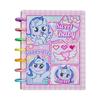 Nuevo Lindo Pony Pony Hebilla de Hongo Libro de Tarjetas Niñas Color Alto Valor de Color Libro de Almacenamiento de Tarjetas Pequeñas de Cuatro Palacios de 3 pulgadas