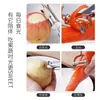 Pelador de acero inoxidable de doble cabeza para cocina, pelador de manzanas, pelador de patatas, juego de tres piezas para pelar verduras y frutas