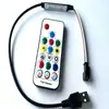 Mini controlador de música de color mágico PCBA inalámbrico de 17 teclas con bloqueo controlador mágico de color de música LED con cadena de luces