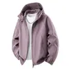 Chaqueta softshell para exteriores, unisex, adecuada para primavera y otoño, a prueba de viento e impermeable, con capucha, ideal para senderismo y deportes
