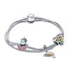 PAN nuevo pulsera de cadena de hueso de serpiente de múltiples círculos de unicornio arcoíris exquisita para hombres y mujeres pulsera para niños al por mayor