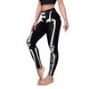Traje de Halloween Transfronterizo para Mujer Estampado de Telaraña de Araña Calabaza Ajustado Elástico Pantalones de Yoga Pantalones de Fitness Cadera de Melocotón