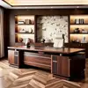 Nuevo Escritorio Ejecutivo de Madera Maciza Estilo Chino Escritorio y Silla de Oficina de Nogal Set de Escritorio de Oficina Personalizable Modelo Nuevo 2026