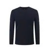 Suéter Masculino Outono 2026 Gola Redonda Cor Sólida Simples Manga Longa Camiseta Base Algodão Pesado Gola Semi-Alta para Homens