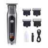 Fabricantes transfronterizos de cabezales de afeitado eléctricos con cabezal de aceite, pantalla digital, venta al por mayor transfronteriza, cortadora de cabello de carga rápida, cortadora eléctrica compacta LCD