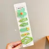 Pinzas para el pelo de colores dulces para niñas, Accesorios para el pelo de animales de dibujos animados y flores, Set de pinzas lindas y no dañinas para el flequillo