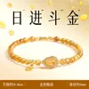 Pulseira de Olho de Tigre Amarelo Natural com Fragmentos de Prata Dupla Volta Camadas de Cristal Amarelo Pulseira de Luxo Leve Novo Estilo Chinês Presente