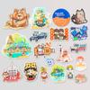 Chaveiro de acrílico personalizado, pingente criativo faça você mesmo, foto periférica de animação de desenho animado, suporte personalizado, pingente personalizado