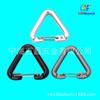 Mancha Mate Blanca del Fabricante No. 3 Mosquetones Triangulares Pequeños de Acero con Argolla Accesorios para Correas de Equipaje Gancho de Aluminio