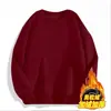 Sudadera Nueva para Hombre Amazon Color Sólido Casual Cuello Redondo Deportes al Aire Libre Con Felpa Manga Larga Tops Transfronterizos Europeos y Americanos