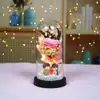 Dia dos Namorados Flor Eterna Rosa Presente de Aniversário para Namorada Flor de Sabão Cúpula de Vidro Boneca Buquê Decoração Atacado