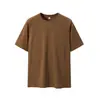 Camiseta de Algodão Puro 180g 21 Fios Manga Curta Gola Redonda Casual Esportiva Moda Fabricante Atacado Logo Imprimível