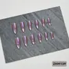 24 PIEZAS Colección de Arte para Uñas Bestseller Transfronterizo Navidad Halloween Flor Uñas Portátiles Ojo de Gato Halloween Piezas de Uñas Portátiles