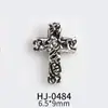 Venda Direta da Fábrica Estilo Punk Retrô Liga para Nail Art Acessórios de Diamante Atacado Cruz Cabeça de Leão Decoração de Unha