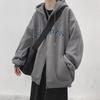 Suéter cárdigan con capucha y cremallera estilo americano para hombre, moderno y retro de primavera y otoño, chaqueta deportiva para niños de otoño e invierno