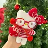 Nuevo Llavero de Peluche Original Hello Kitty DIY Grande "Camarón" Muñeca Linda Colgante para Bolsa