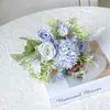 Flores Falsas, Ramos Artificiales, Rosas Pequeñas Frescas Cepilladas, Hortensias, Flores de Seda, Flores de Plástico, Flores Secas, Ramos, Decoraciones de Boda