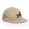 Gorra de Hip-Hop Unisex de Moda Transfronteriza con Letra A Bordada, Gorra de Visera Plana, Gorra de Béisbol Sombrilla para Pareja de Comercio Exterior, Gorra de Baile Callejero