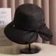 Sombrero de Paja con Lazo Estilo Hepburn para Mujer, Protección Solar de Verano, Moderno y Versátil, Sombrero de Paja Estilo Vacaciones para Adelgazar el Rostro