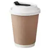 Copo de Papel Kraft Descartável Oco com Tampa e Embalagem Copo de Café Camada Dupla Isolado para Leite de Soja Chá Bebida Quente Copo de Papel