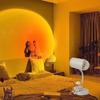 Celebridade da Internet Nova Lâmpada de Atmosfera com Ondas d'Água e Pôr do Sol de Duas Cabeças Suporte de Elevação Quarto Projeção ao Vivo Lâmpada com Padrão de Água e Pôr do Sol