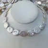 Perlas de Agua Dulce Naturales 14-18mm Blancas Barrocas Agujero Recto Hilos Productos Semi-acabados para Accesorios de Joyería DIY
