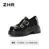 ZHR Sapatos de Salto Escondido com Solado Grosso Corte Profundo Femininos 2026 Outono Novo Estilo Retrô Moda Versátil Mocassins