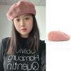 Chapéus de Moda Coreana Novos de Verão para Mulheres Atacado Ajustável Tridimensional Cor Sólida Tricô Fino Linho Boina