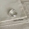 Linhas Geométricas Desenhadas Envoltas em Anéis Torcidos para Mulheres com Anéis Únicos Estilosos, Tendência Elegante e Versáteis