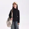 Pudding Haru 260g Roupas Infantis Meninas Inverno Blusa Quente 2026 Novo Estilo Inverno Meninas Cor Lisa Camiseta Segunda Pele