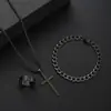 Temu nuevas explosiones creativo simple temperamento traje de joyería de acero inoxidable para hombre fabricantes mayoreo