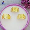 Anel Pequeno Masculino Fucaifa Banhado a Ouro Latão Ouro Sintético Joia de Casamento Aniversário Presente Promocional Anel Masculino Solto