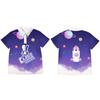 Uniforme de clase para escuela primaria con estampado de cuerpo completo, polo con cuello de solapa, estampado fijo medio, uniforme de juegos para padres e hijos de jardín de infantes, uniforme de graduación