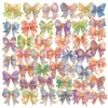 56 Novos Adesivos de Laço Lindos Laços Coquette Adesivos de Material Decorativo Adesivos à Prova d'Água