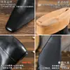 Versão em Couro de Vaca Aumento Interno 5CM Botas de Cavaleiro Femininas 2026 Novas Botas de Moda Botas de Cano Médio com Bico Quadrado Retrô Botas Curtas Versáteis
