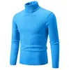 Suéter de Cor Sólida Outono e Inverno AliExpress Estilo Coreano Masculino Gola Alta Tendência Solto Tamanho Grande Casual Tricô Pulôver Suéter
