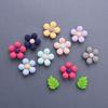 Pegatinas magnéticas para refrigerador con ramo de flores de cinco pétalos esmerilado, pegatinas magnéticas decorativas para refrigerador, pegatinas magnéticas con mensaje en stock