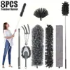 Plumero de Plumas de Pollo Limpieza de Polvo del Hogar Limpieza de Techos Plumero Limpieza de Primavera Artefacto de Limpieza Plumero Telescópico Extendido