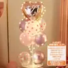 Decoraciones del Día de San Valentín Chino, globos de mesa, accesorios para crear un ambiente festivo y un sentido de ceremonia en centros comerciales y joyerías